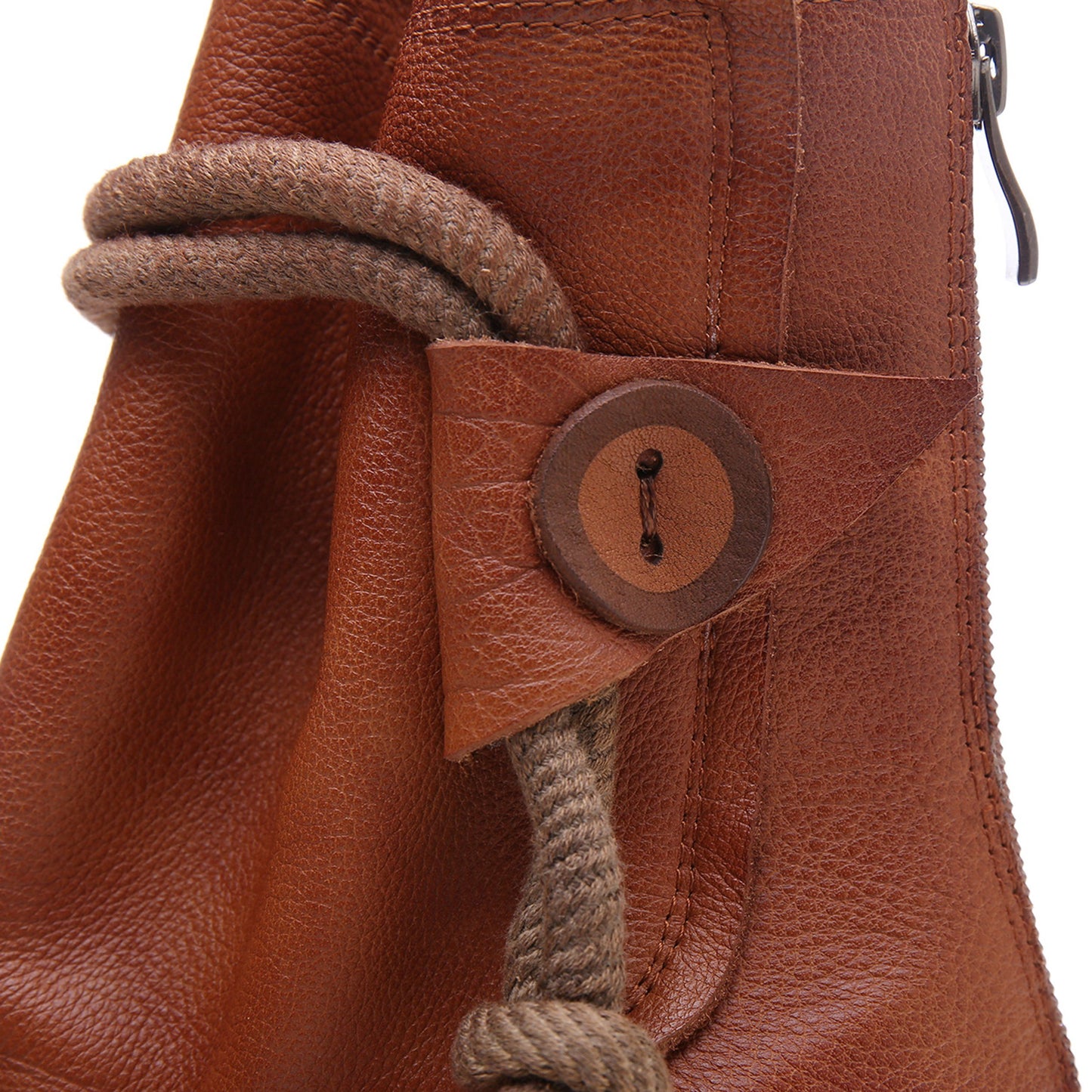 Genuine Leather Strappy Sandals Boots For Women Peep Toe Back Zipper Flat Gladiator Sandals Black/Brown/Coffee