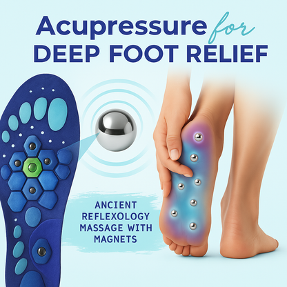 Magnetic Shock Absorbing Insoles for All-Day Comfort